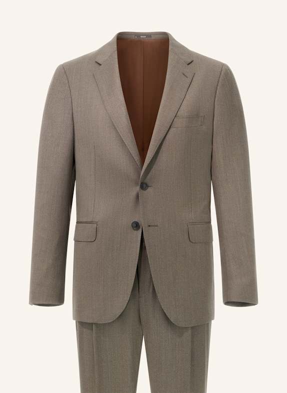 BOGGI MILANO Diagonal Suit in Stretch Wool TAUPE