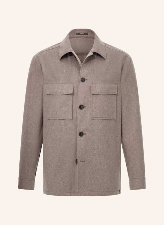 BOGGI MILANO Overjacket aus Cashmere TAUPE