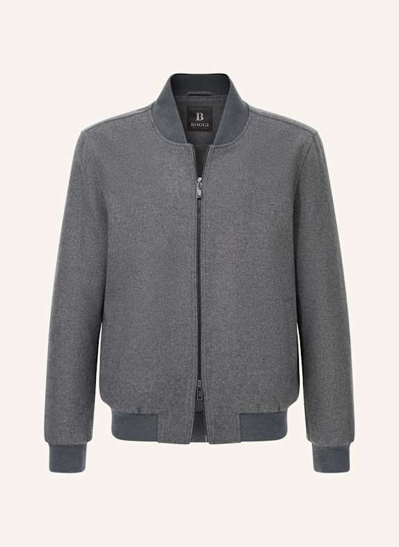 BOGGI MILANO Wool Bomber Jacket GRAU