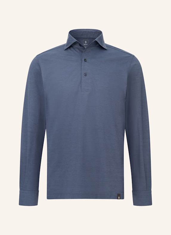 BOGGI MILANO Jersey-Poloshirt HELLBLAU