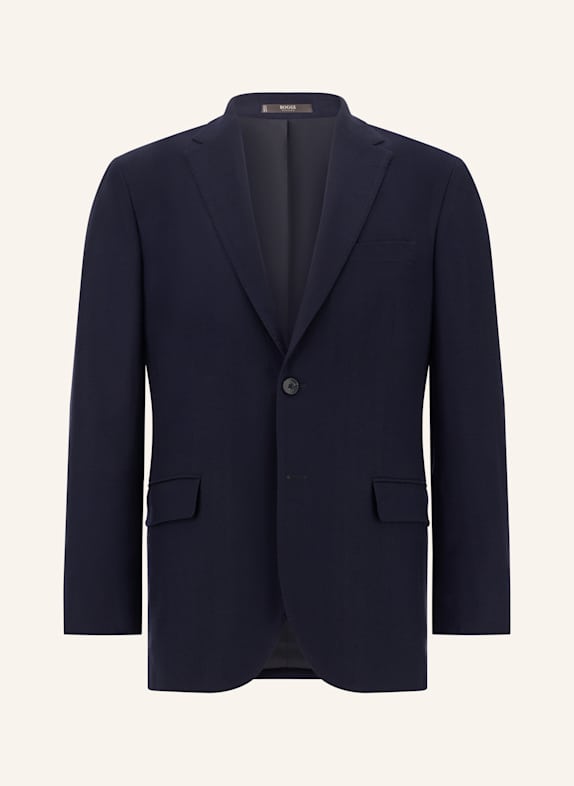 BOGGI MILANO Herringbone Stretch Wool Jacket DUNKELBLAU