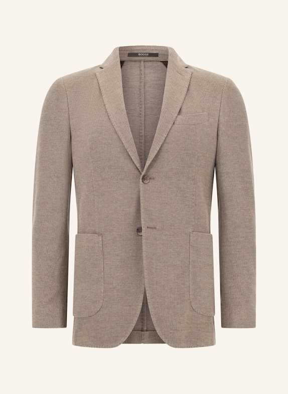BOGGI MILANO B Jersey Micro Textured Jacket in a Cotton Blend TAUPE