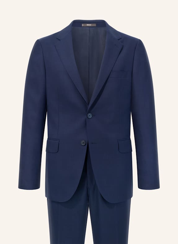 BOGGI MILANO Prince of Wales Check Suit in Pure Wool BLAU