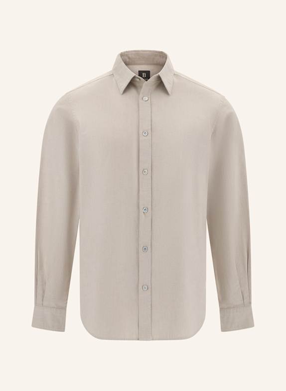 BOGGI MILANO Hemd Regular Fit BEIGE