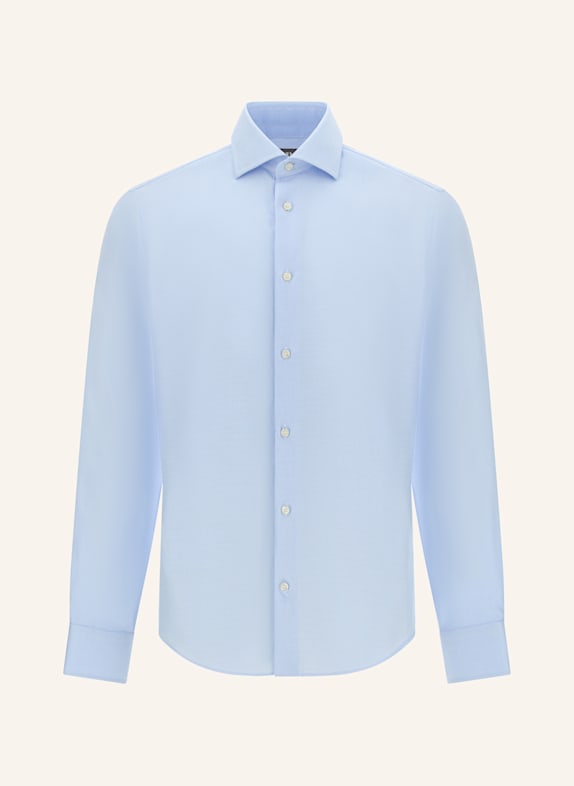 BOGGI MILANO Slim Fit Cotton Twill Shirt HELLBLAU