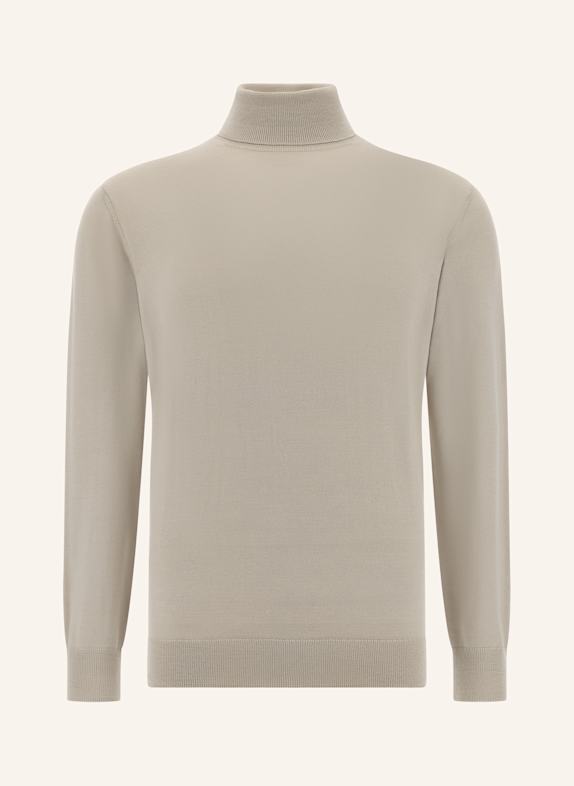 BOGGI MILANO Rollkragenpullover BRAUN