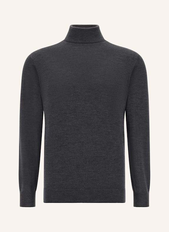 BOGGI MILANO Rollkragenpullover GRAU