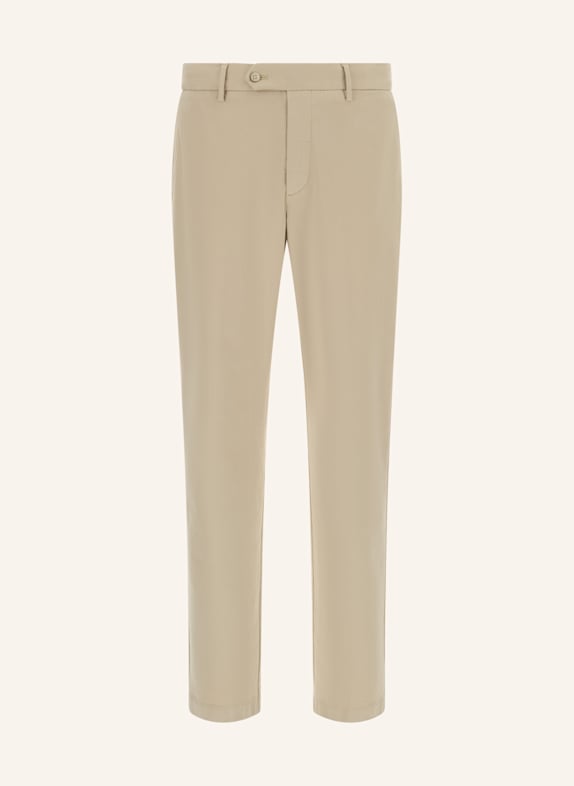 BOGGI MILANO Stretch Cotton Trousers BEIGE