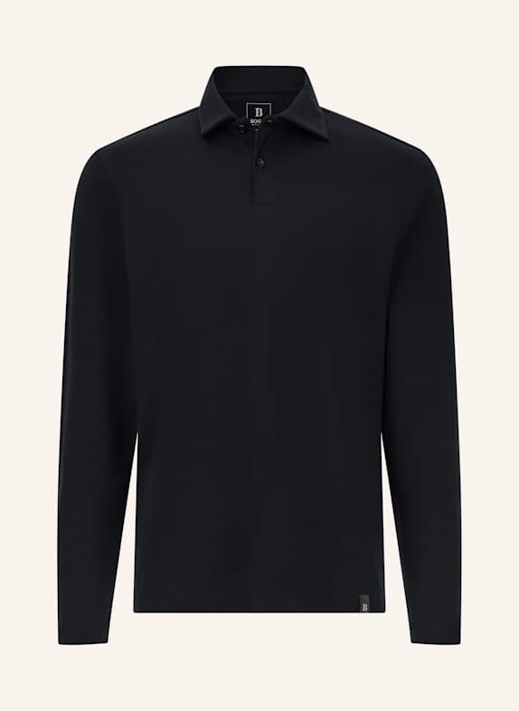 BOGGI MILANO Jersey-Poloshirt SCHWARZ