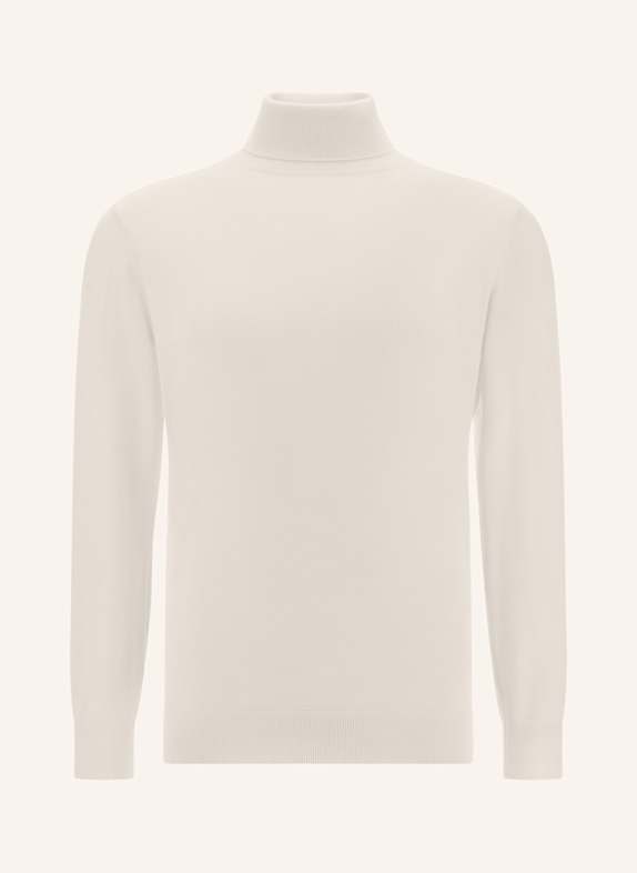BOGGI MILANO Rollkragenpullover WEISS