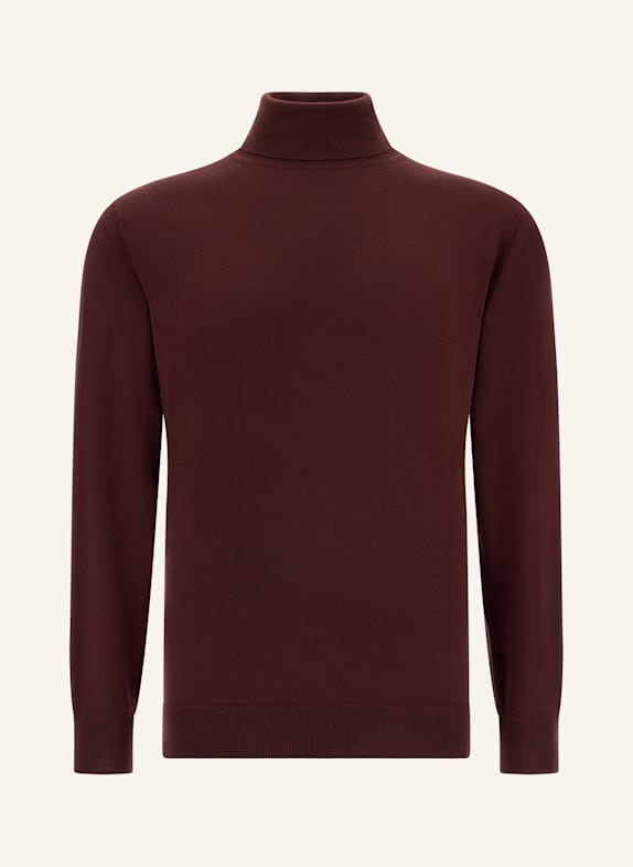 BOGGI MILANO Rollkragenpullover ROT