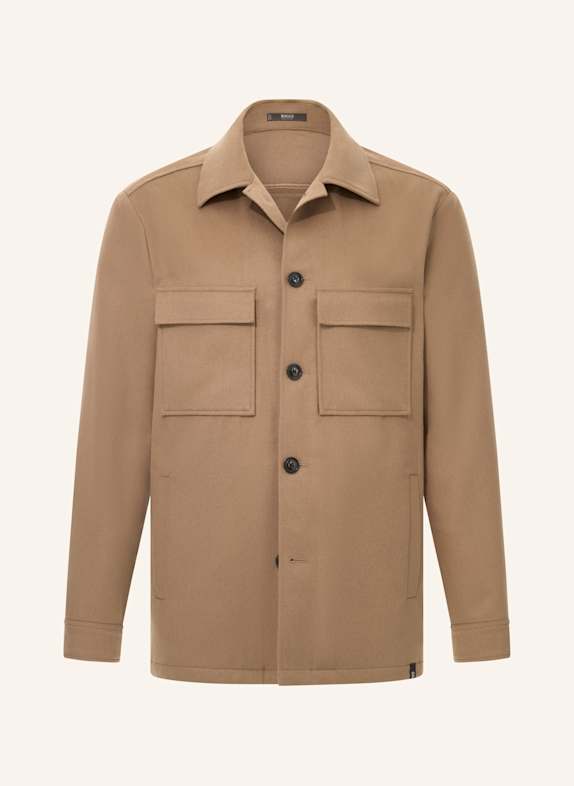 BOGGI MILANO Overjacket aus Cashmere BEIGE