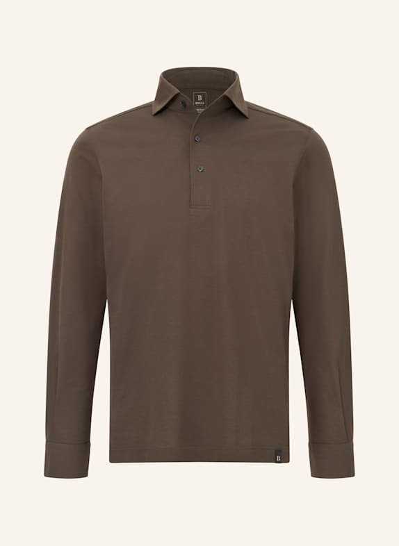 BOGGI MILANO Jersey-Poloshirt BRAUN