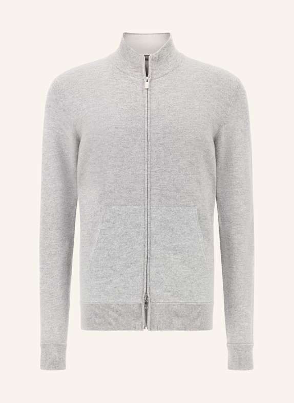 BOGGI MILANO Strickjacke GRAU