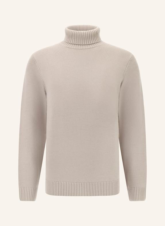 BOGGI MILANO Rollkragenpullover BRAUN