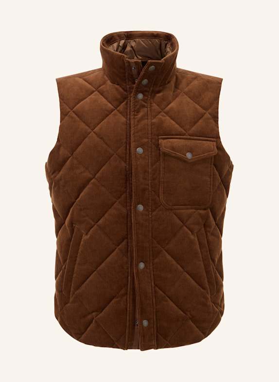 BOGGI MILANO Daunenweste BRAUN