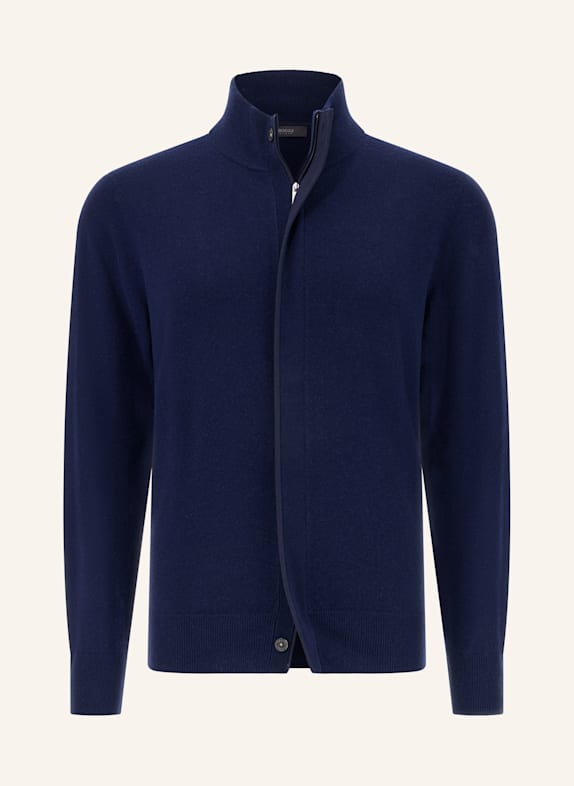 BOGGI MILANO Rollkragenpullover aus Cashmere BLAU