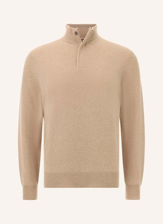 BOGGI MILANO Rollkragenpullover aus Cashmere BEIGE