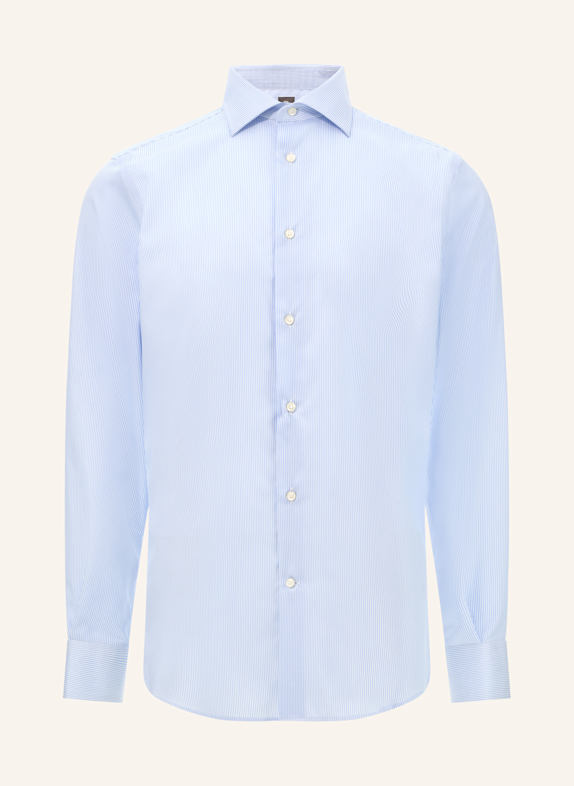 BOGGI MILANO Hemd Regular Fit HELLBLAU