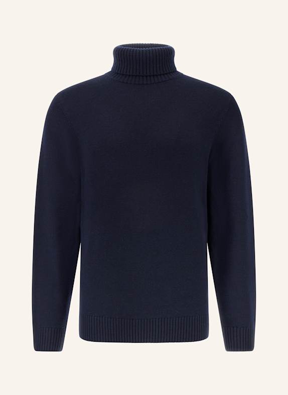 BOGGI MILANO Rollkragenpullover BLAU