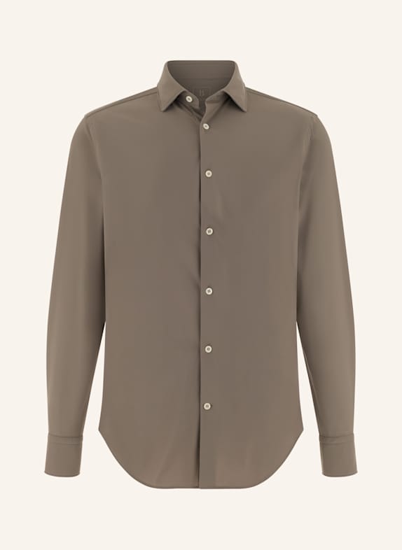 BOGGI MILANO Overshirt BRAUN