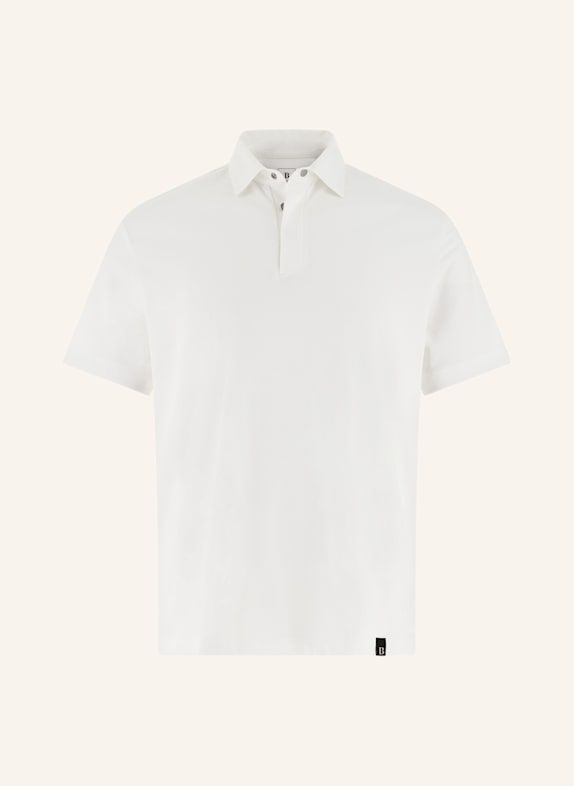 BOGGI MILANO Piqué-Poloshirt WEISS
