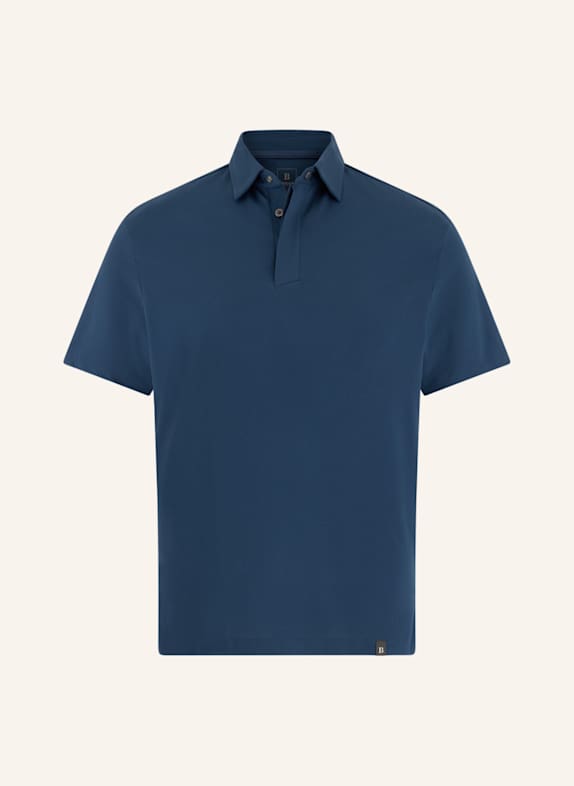 BOGGI MILANO Piqué-Poloshirt BLAU