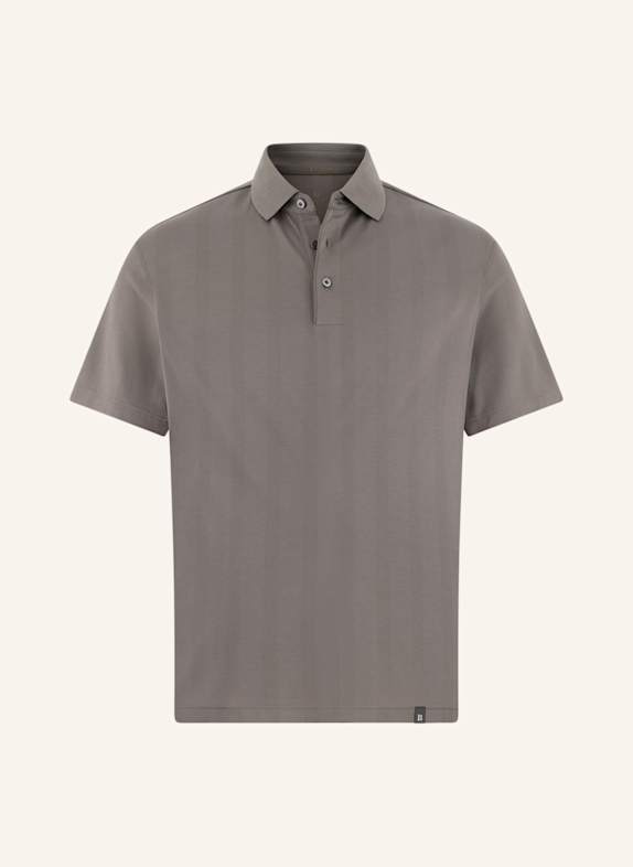 BOGGI MILANO Piqué-Poloshirt BRAUN