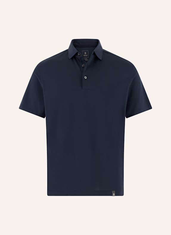 BOGGI MILANO Piqué-Poloshirt BLAU