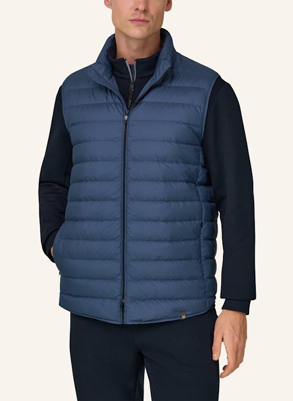BOGGI MILANO Donsvest van kasjmier BLAUW