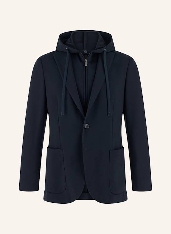 BOGGI MILANO Sweat-Sakko DUNKELBLAU