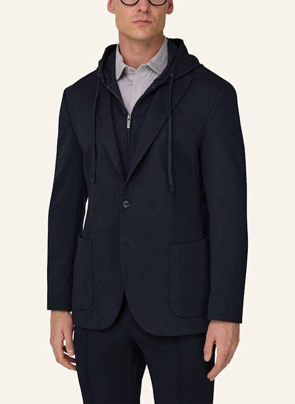 BOGGI MILANO Sweatjasje DONKERBLAUW
