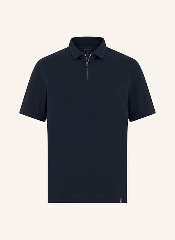 BOGGI MILANO Piqué-Poloshirt BLAU
