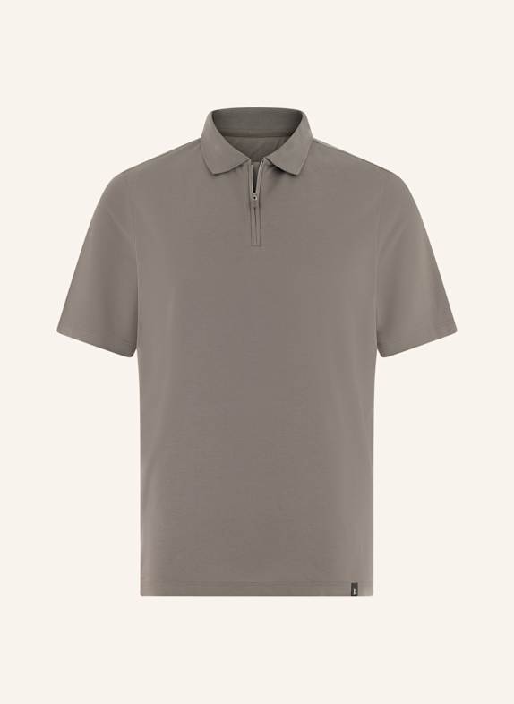 BOGGI MILANO Piqué-Poloshirt BRAUN