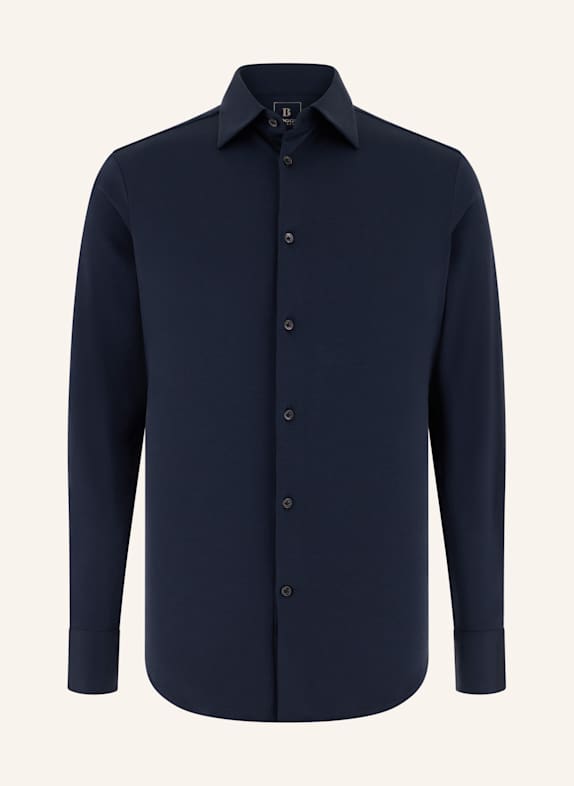 BOGGI MILANO Jerseyhemd Regular Fit BLAU