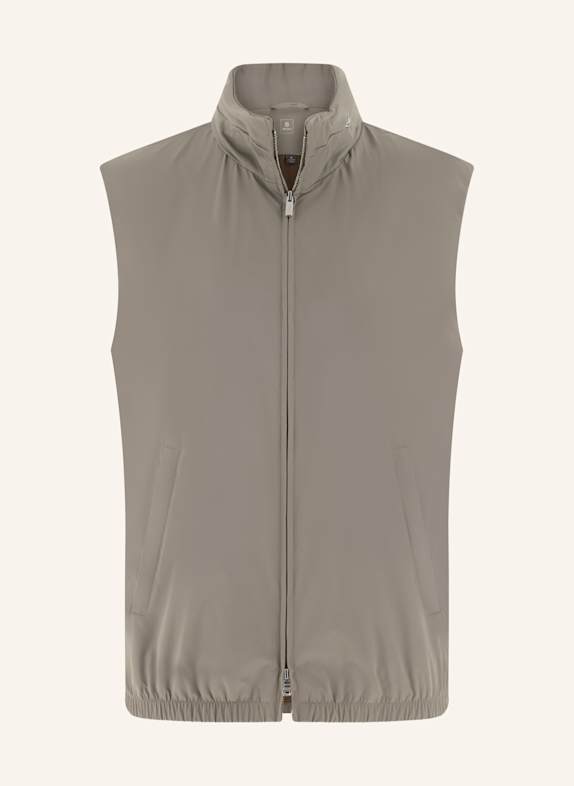 BOGGI MILANO Daunenweste aus Cashmere DUNKELGRAU