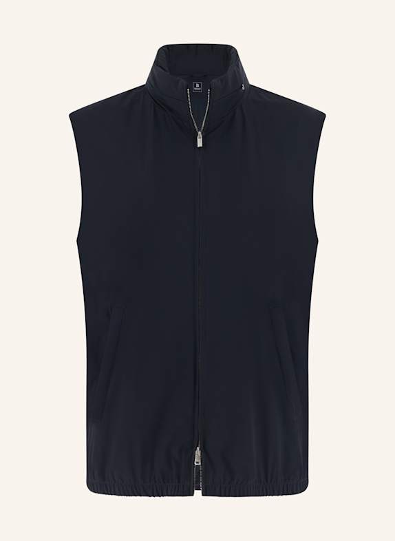 BOGGI MILANO Daunenweste aus Cashmere BLAU