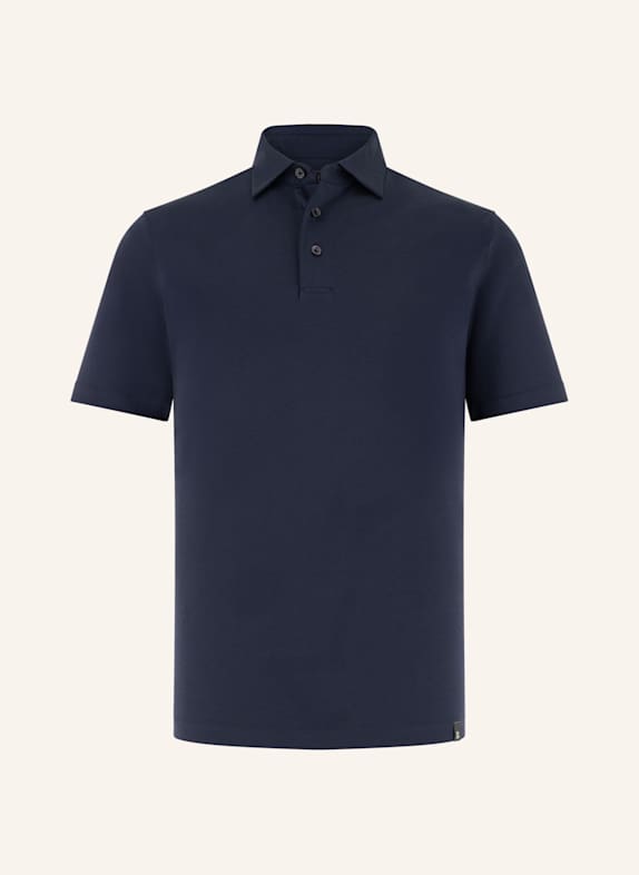 BOGGI MILANO Piqué-Poloshirt BLAU
