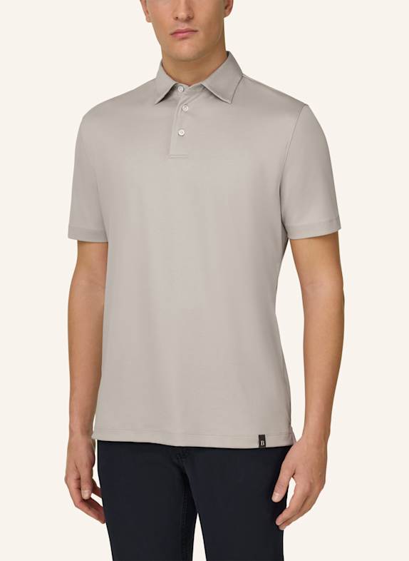 BOGGI MILANO Piqué-Poloshirt BRAUN