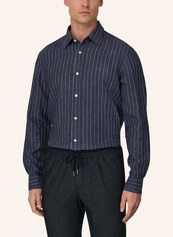 BOGGI MILANO overshirt BLAUW