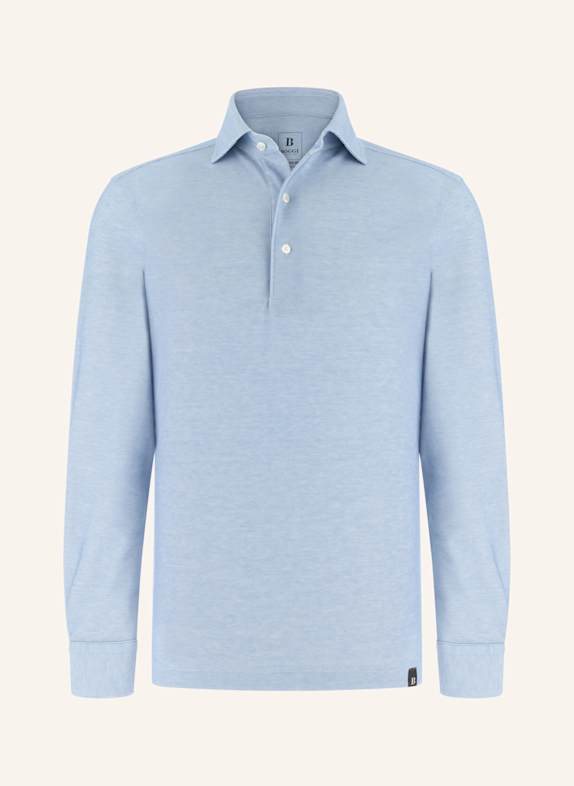BOGGI MILANO Jersey-Poloshirt HELLBLAU