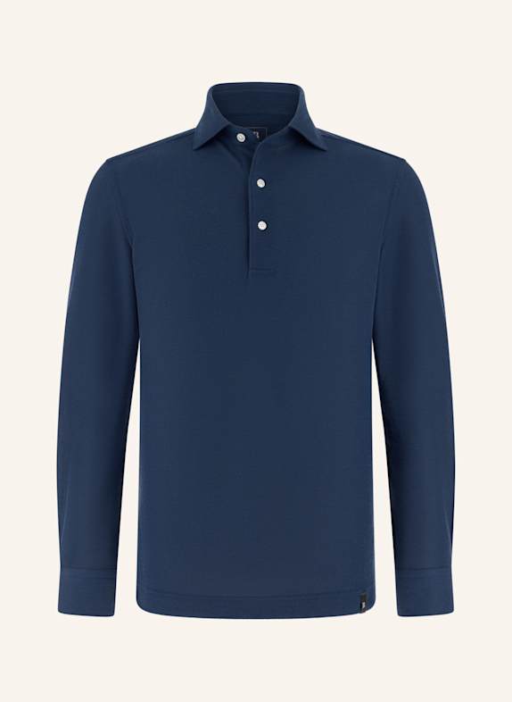 BOGGI MILANO Jersey-Poloshirt BLAU