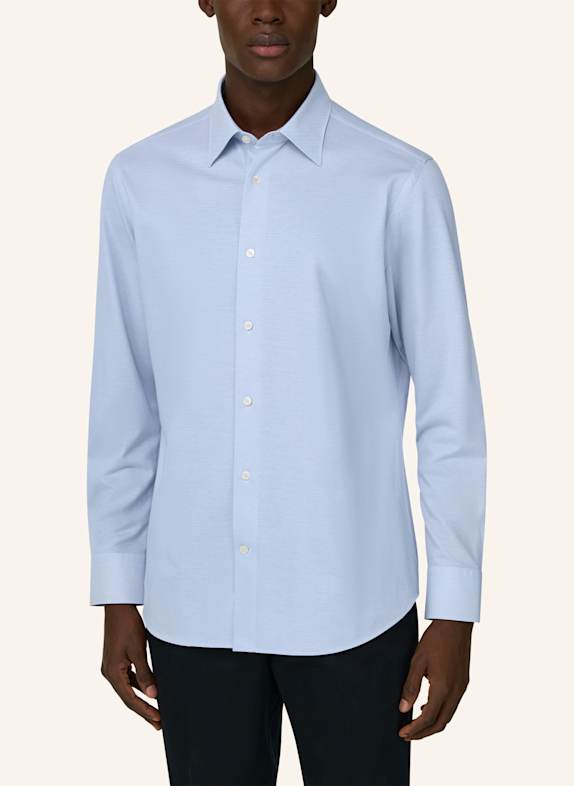 BOGGI MILANO Jerseyoverhemd LICHTBLAUW