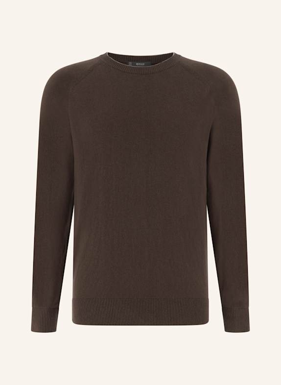 BOGGI MILANO Pullover DUNKELBRAUN