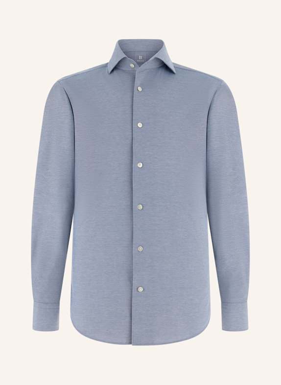 BOGGI MILANO Jerseyhemd HELLBLAU