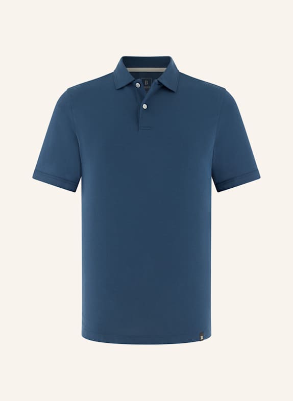 BOGGI MILANO Piqué-Poloshirt BLAU
