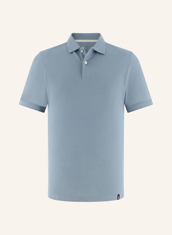 BOGGI MILANO Piqué-Poloshirt HELLBLAU