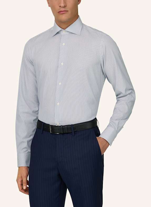 BOGGI MILANO Overhemd DONKERBLAUW
