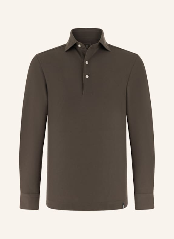 BOGGI MILANO Jersey-Poloshirt BRAUN