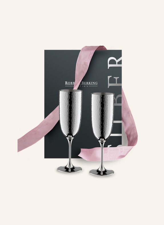 ROBBE & BERKING Champagner-Geschenkset MARTELÉ (90g versilbert) SILBER